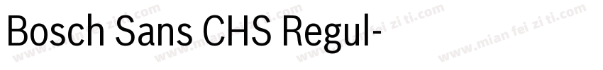 Bosch Sans CHS Regul字体转换